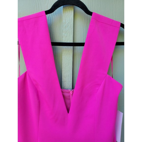 NWT* JAY GODFREY: Lloyd Plunge Neck Midi Dress Sz.12 - Picture 5 of 7